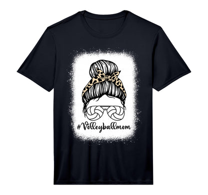 Mens Bleached Volleyball Mom Leopard T-Shirt - Streetwear Style for Adults - T-Shirt, Sweatshirt, Hoodie