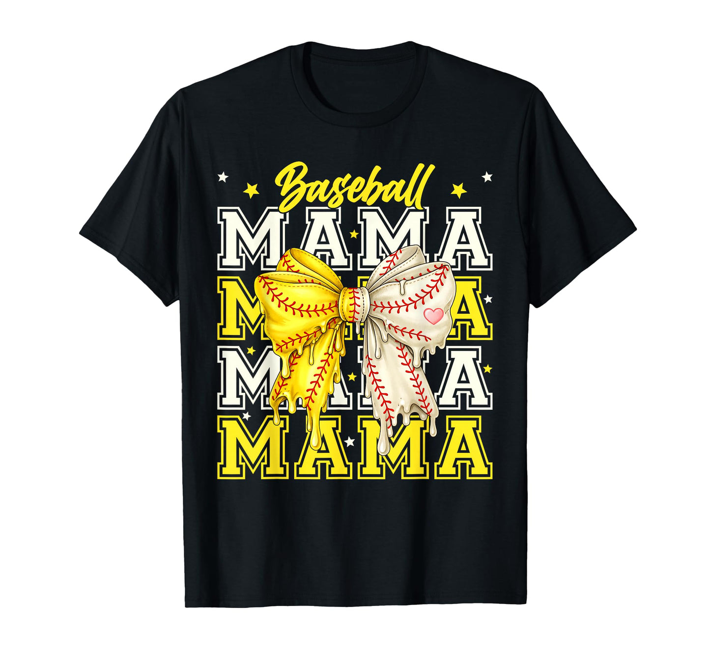 Baseball Softball Bow Coquette T-Shirt - Fun Novelty Design Unisex - T-Shirt, Sweatshirt, Hoodie