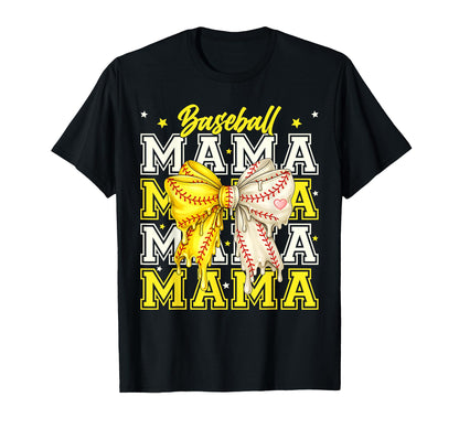 Baseball Softball Bow Coquette T-Shirt - Fun Novelty Design Unisex - T-Shirt, Sweatshirt, Hoodie