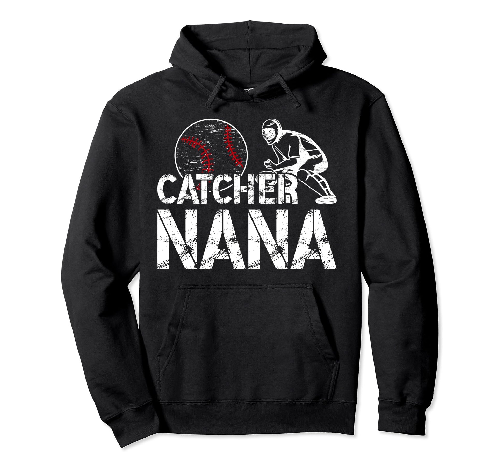 Baseball Catcher Nana Grandma Nana Hoodie - Streetwear Style Unisex - T-Shirt, Sweatshirt, Hoodie