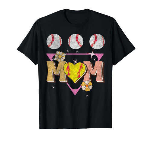 Softball Baseball Mom Player T-Shirt - Fun Novelty Design for Adults - T-Shirt, Sweatshirt, Hoodie