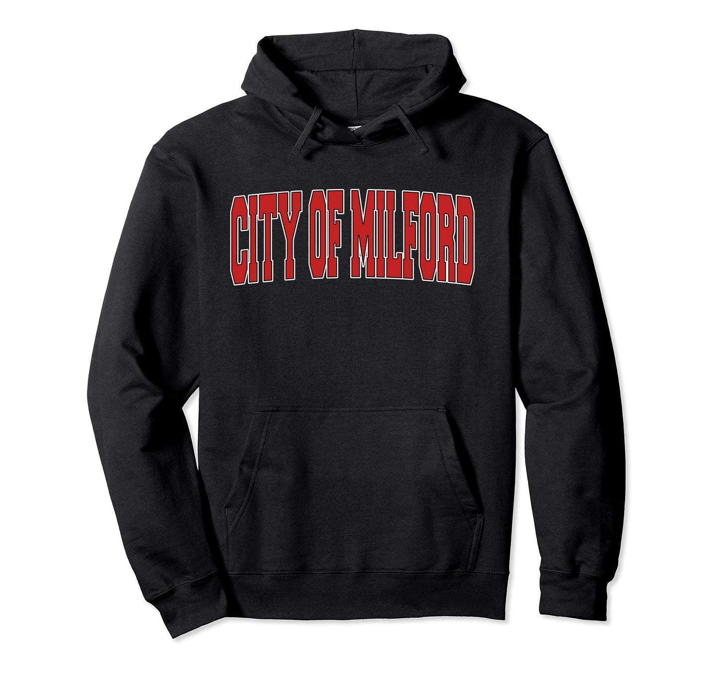City Milford Ct Connecticut Varsity Usa Hoodie - Trendy Graphic Unisex - T-Shirt, Sweatshirt, Hoodie