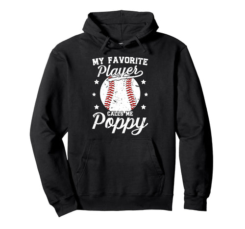 My Favorite Baseball Player Poppy Hoodie - Minimalist Print Men Women - T-Shirt, Sweatshirt, Hoodie