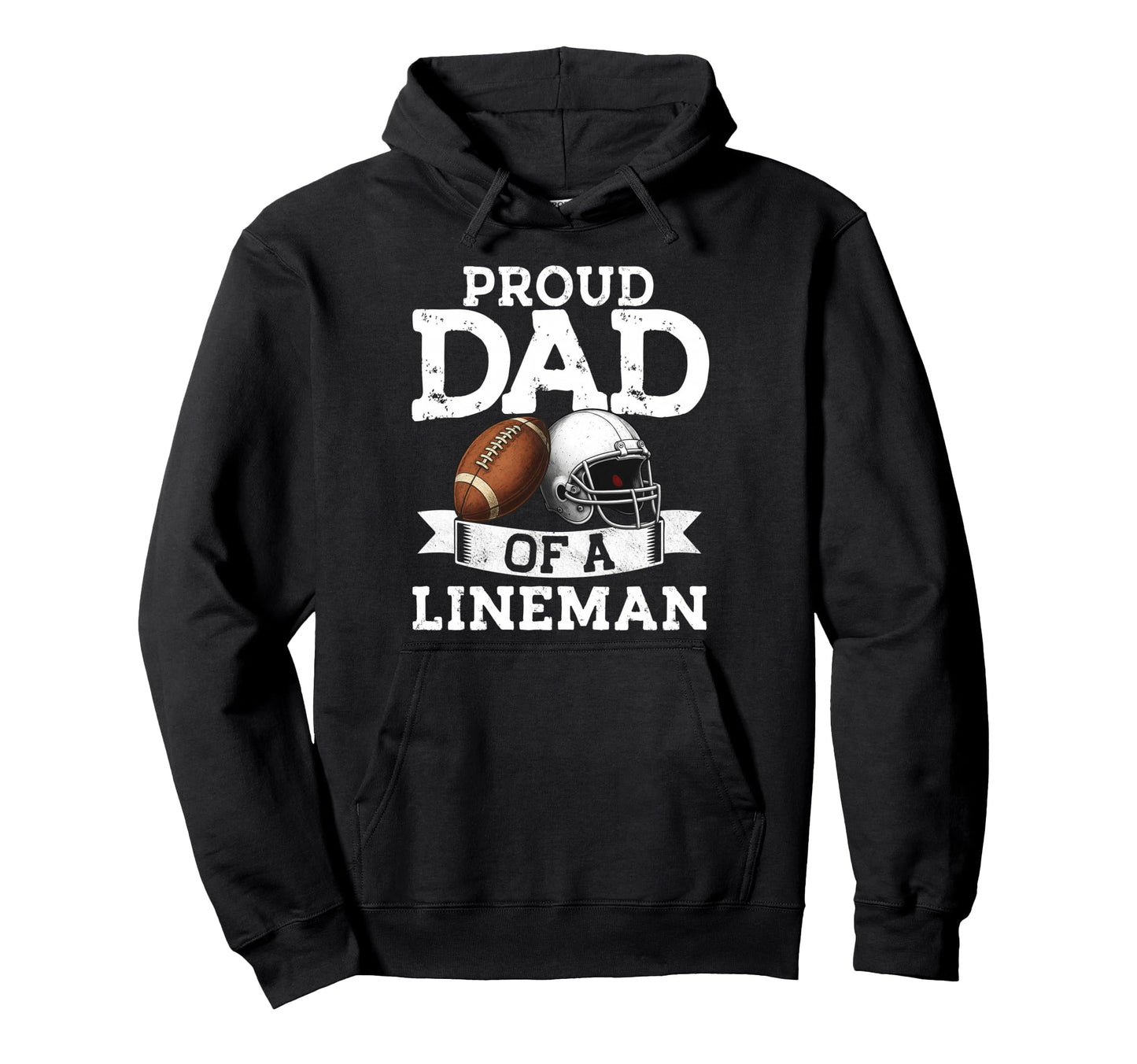 Sports Lover Football Proud Dad Funny Hoodie - Custom Art Print Unisex - T-Shirt, Sweatshirt, Hoodie