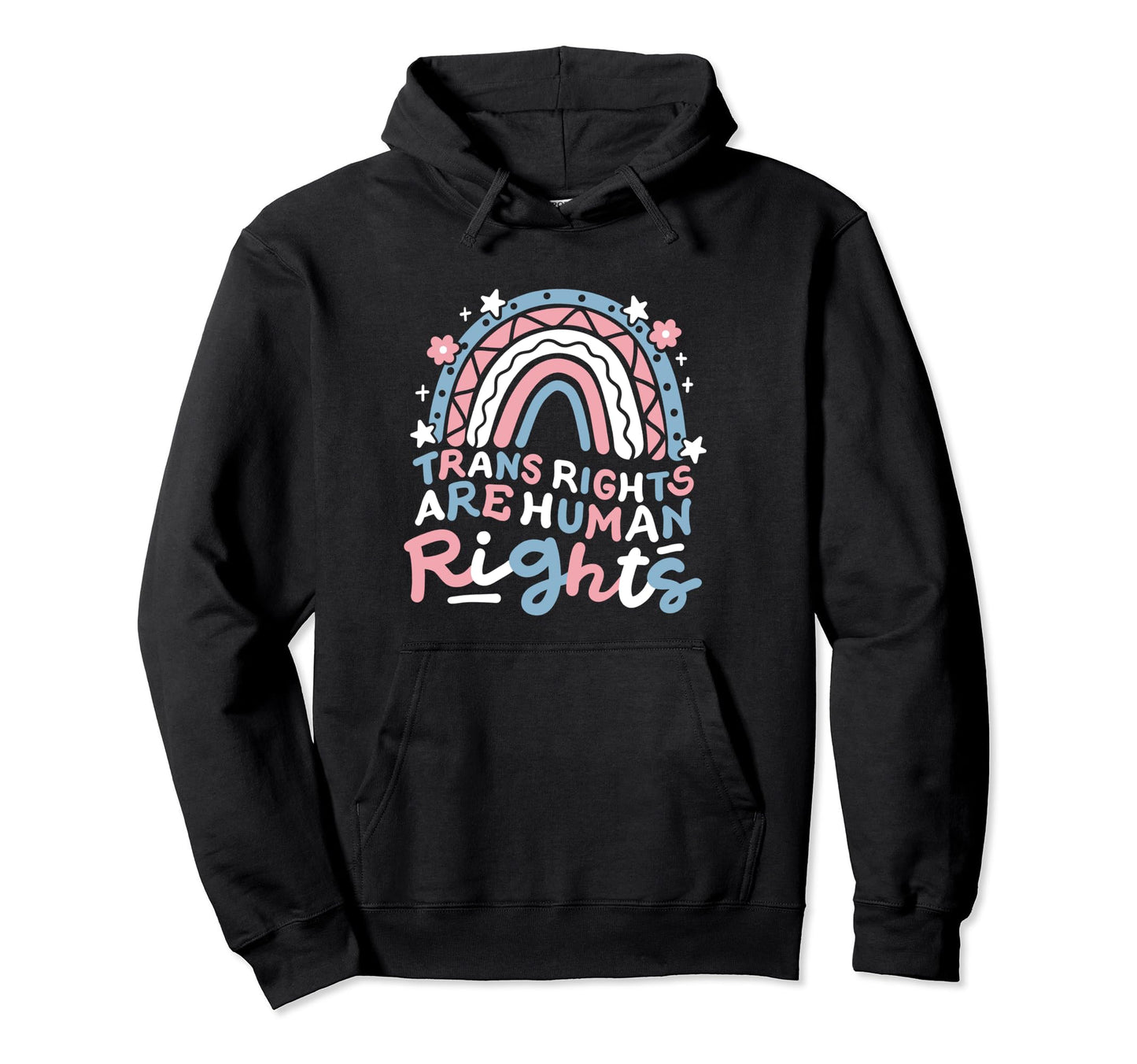 Transgender Pride Groovy Trans Rights Hoodie - Unique Graphic for Adults - T-Shirt, Sweatshirt, Hoodie
