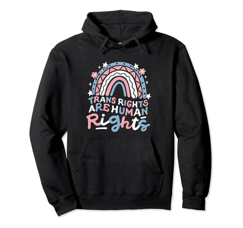 Transgender Pride Groovy Trans Rights Hoodie - Unique Graphic for Adults - T-Shirt, Sweatshirt, Hoodie