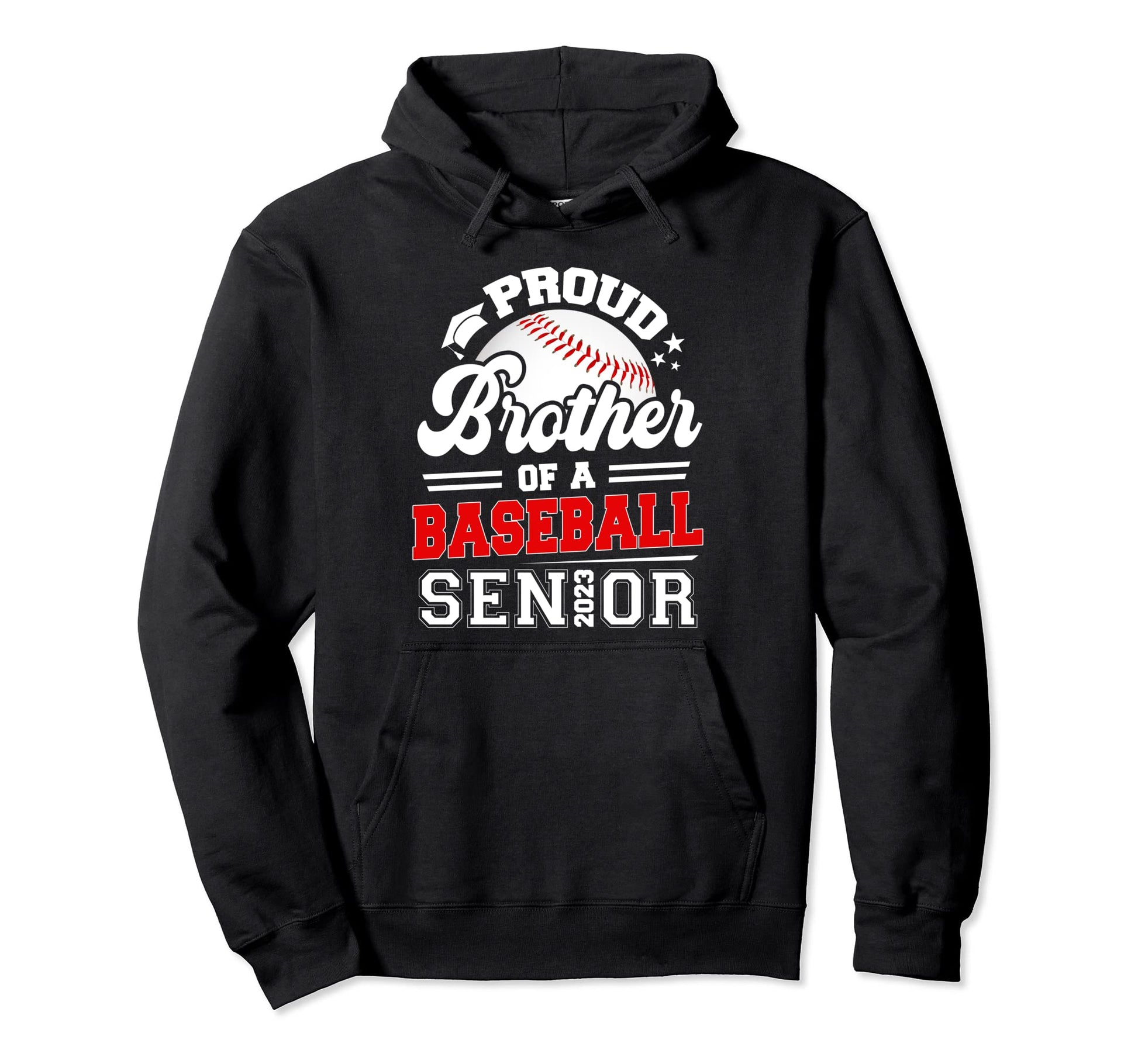 Proud Brother Baseball Senior 2023 Hoodie - Aesthetic Graphic for Adults - T-Shirt, Sweatshirt, Hoodie
