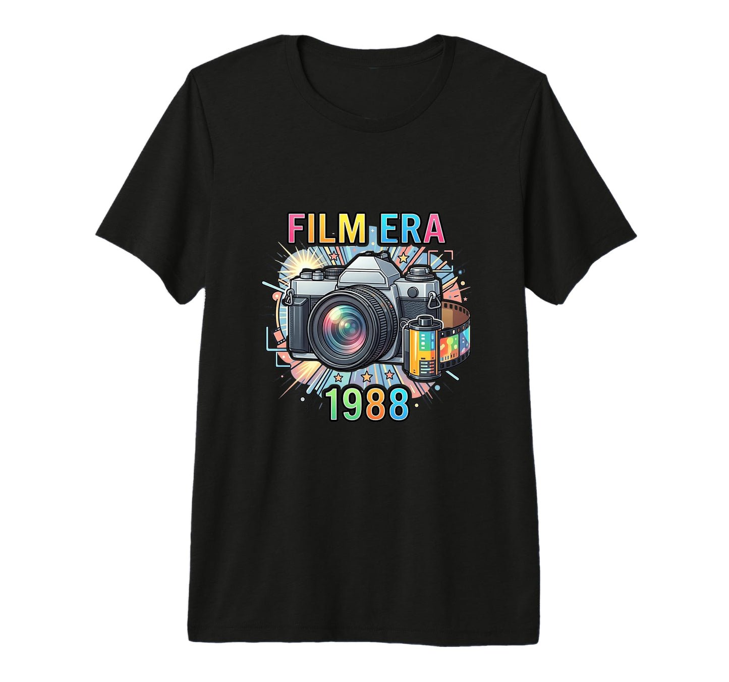 Film Photography Camera Enthusiast 1988 T-Shirt - Custom Art Print Unisex - T-Shirt, Sweatshirt, Hoodie