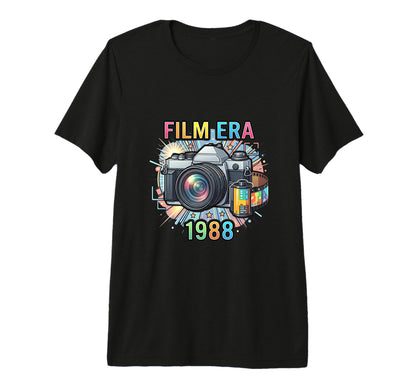 Film Photography Camera Enthusiast 1988 T-Shirt - Custom Art Print Unisex - T-Shirt, Sweatshirt, Hoodie