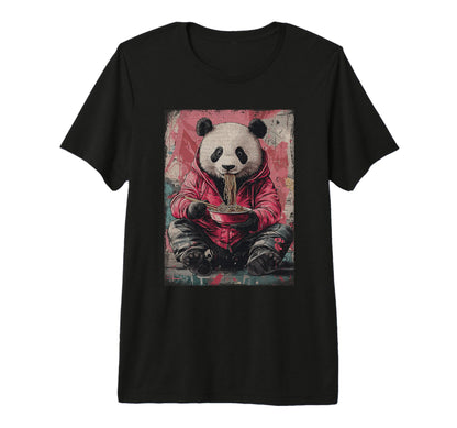 Cyberpunk Ramen Panda Y2K Manga T-Shirt - Aesthetic Graphic Men Women - T-Shirt, Sweatshirt, Hoodie