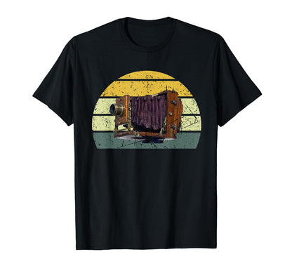 Camera Obscura Old Camera Photographer T-Shirt - Trendy Graphic Unisex - T-Shirt, Sweatshirt, Hoodie
