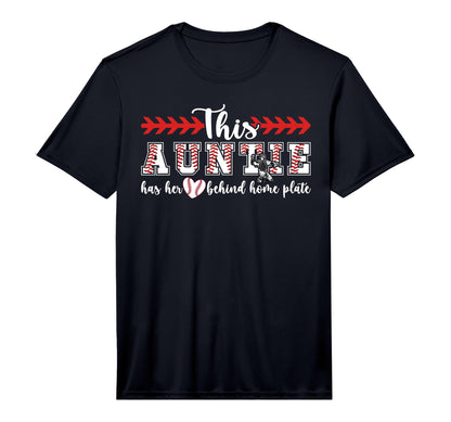 Mens Proud Auntie Baseball Catcher Aunt T-Shirt - Graphic Print for Adults - T-Shirt, Sweatshirt, Hoodie
