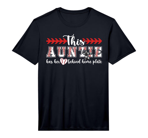 Mens Proud Auntie Baseball Catcher Aunt T-Shirt - Graphic Print for Adults - T-Shirt, Sweatshirt, Hoodie