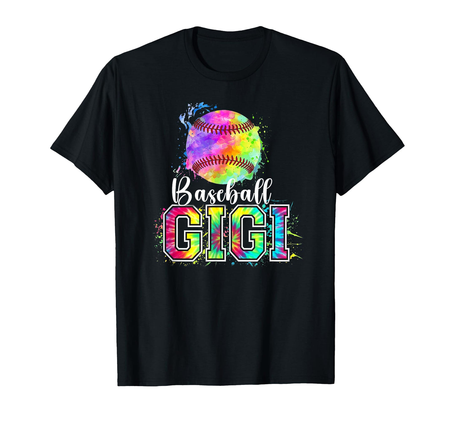 Baseball Gigi Tie Dye Proud Grandma T-Shirt - Unique Graphic for Adults - T-Shirt, Sweatshirt, Hoodie
