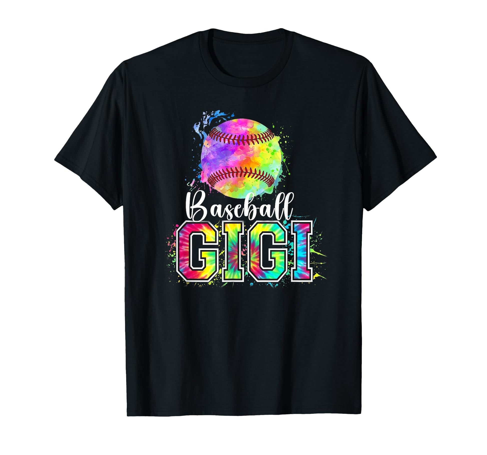 Baseball Gigi Tie Dye Proud Grandma T-Shirt - Unique Graphic for Adults - T-Shirt, Sweatshirt, Hoodie