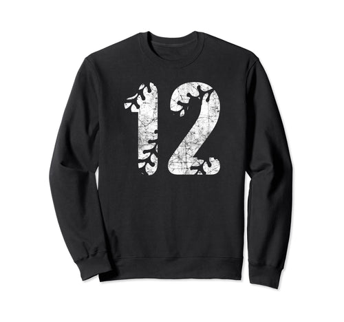 Baseball Softball Mom 12 Number 12 Sweatshirt - Streetwear Style Men Women - T-Shirt, Sweatshirt, Hoodie