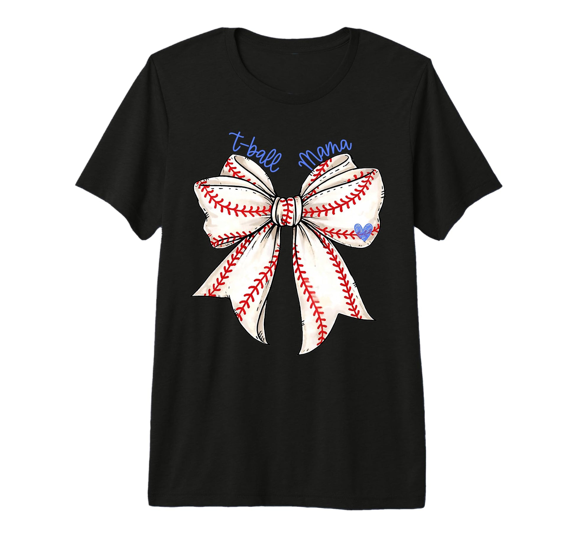 T Ball Baseball Mama Mom Coquette T-Shirt - Minimalist Print for Adults - T-Shirt, Sweatshirt, Hoodie