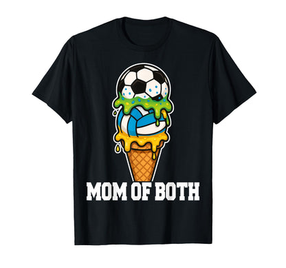 Soccer Volleyball Mom Ice Cream Drip T-Shirt - Casual Everyday Wear Unisex - T-Shirt, Sweatshirt, Hoodie