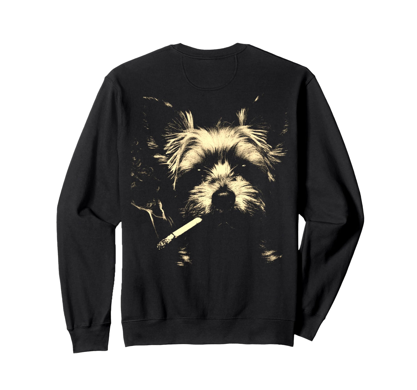 Yorkshire Terrier Smoking Sweatshirt - Streetwear Style for Adults - T-Shirt, Sweatshirt, Hoodie
