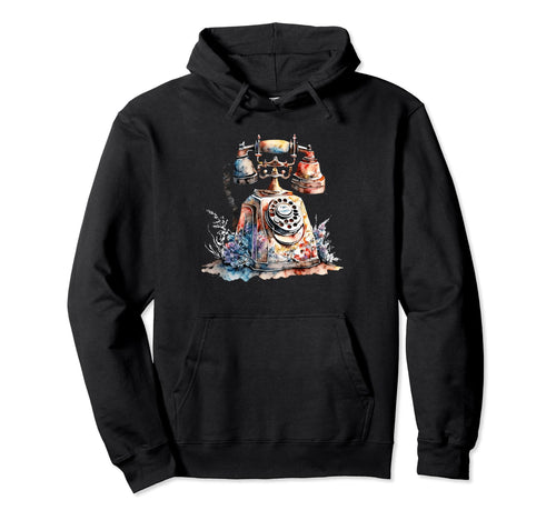 Phone Floral Watercolor Boho Hoodie - Streetwear Style for Adults - T-Shirt, Sweatshirt, Hoodie