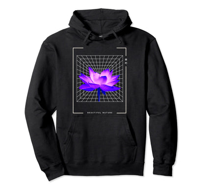 Japanese Aesthetic Vaporwave Nature Hoodie - Aesthetic Graphic for Adults - T-Shirt, Sweatshirt, Hoodie