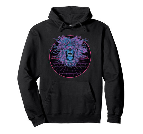 Lion Animal Vaporwave Aesthetic Hoodie - Minimalist Print for Adults - T-Shirt, Sweatshirt, Hoodie