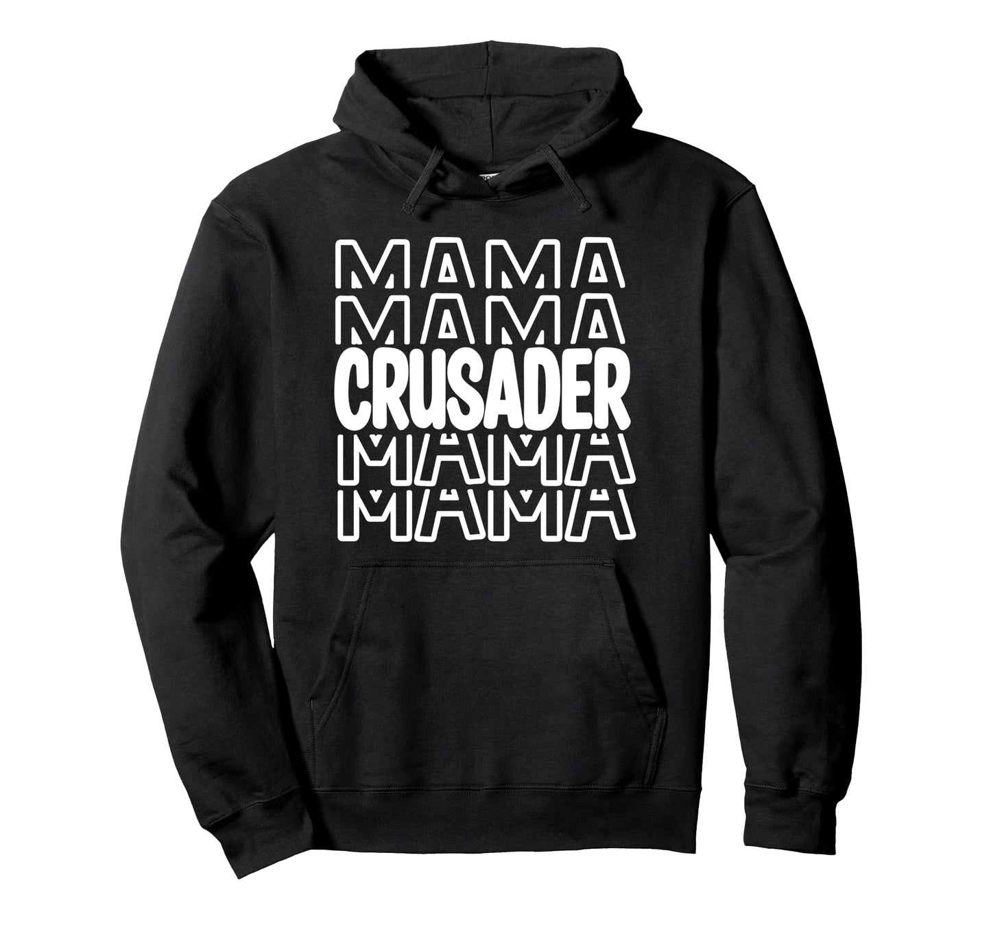 Crusader Mama School Mascot Mom Parent Hoodie - Minimalist Print Men Women - T-Shirt, Sweatshirt, Hoodie