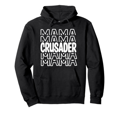 Crusader Mama School Mascot Mom Parent Hoodie - Minimalist Print Men Women - T-Shirt, Sweatshirt, Hoodie