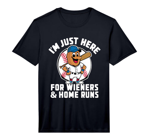 Mens Im Just Here Wieners Homeruns Funny T-Shirt - Trendy Graphic Unisex - T-Shirt, Sweatshirt, Hoodie