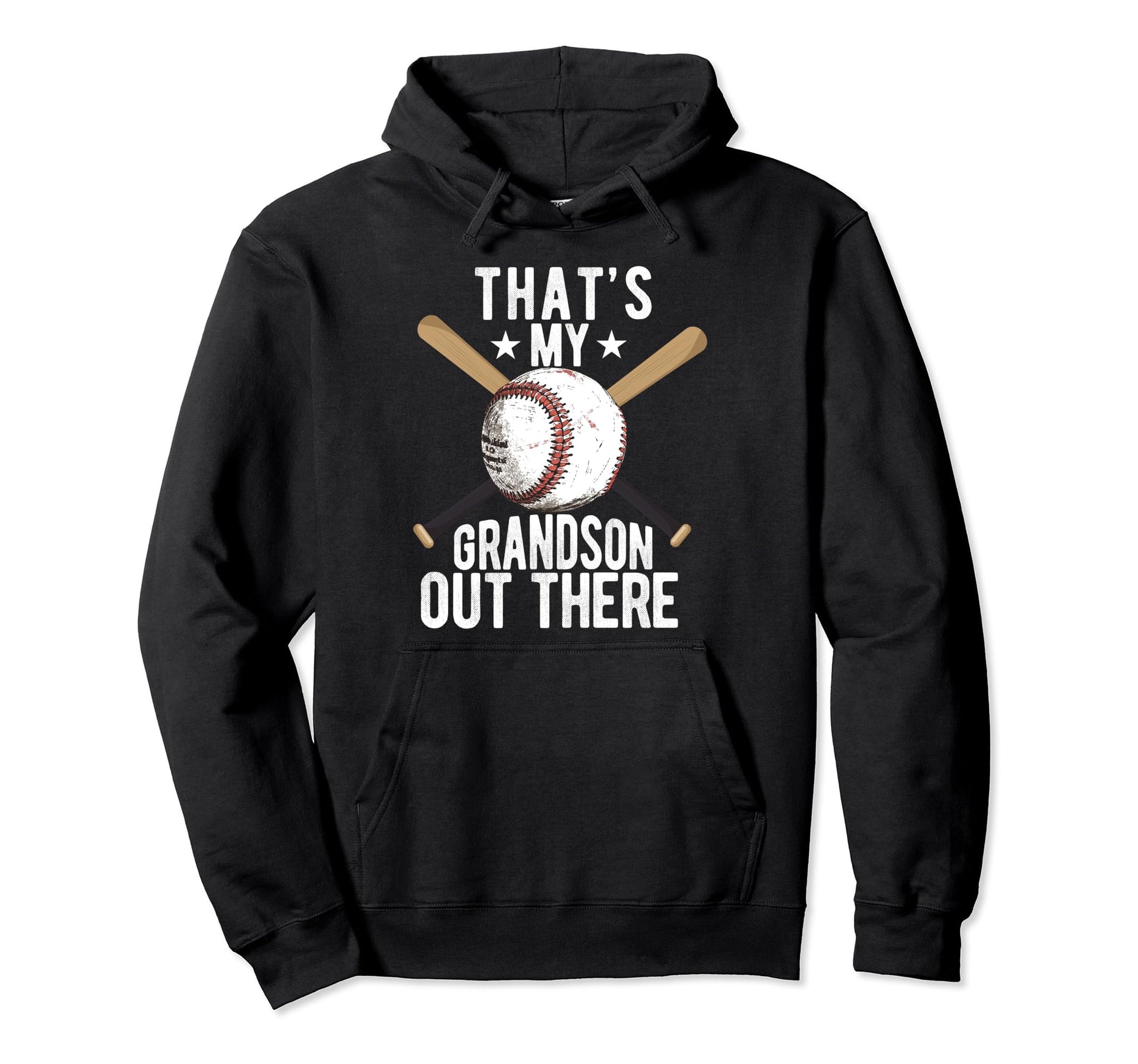 Thats My Grandson Out There Baseball Hoodie - Streetwear Style for Adults - T-Shirt, Sweatshirt, Hoodie