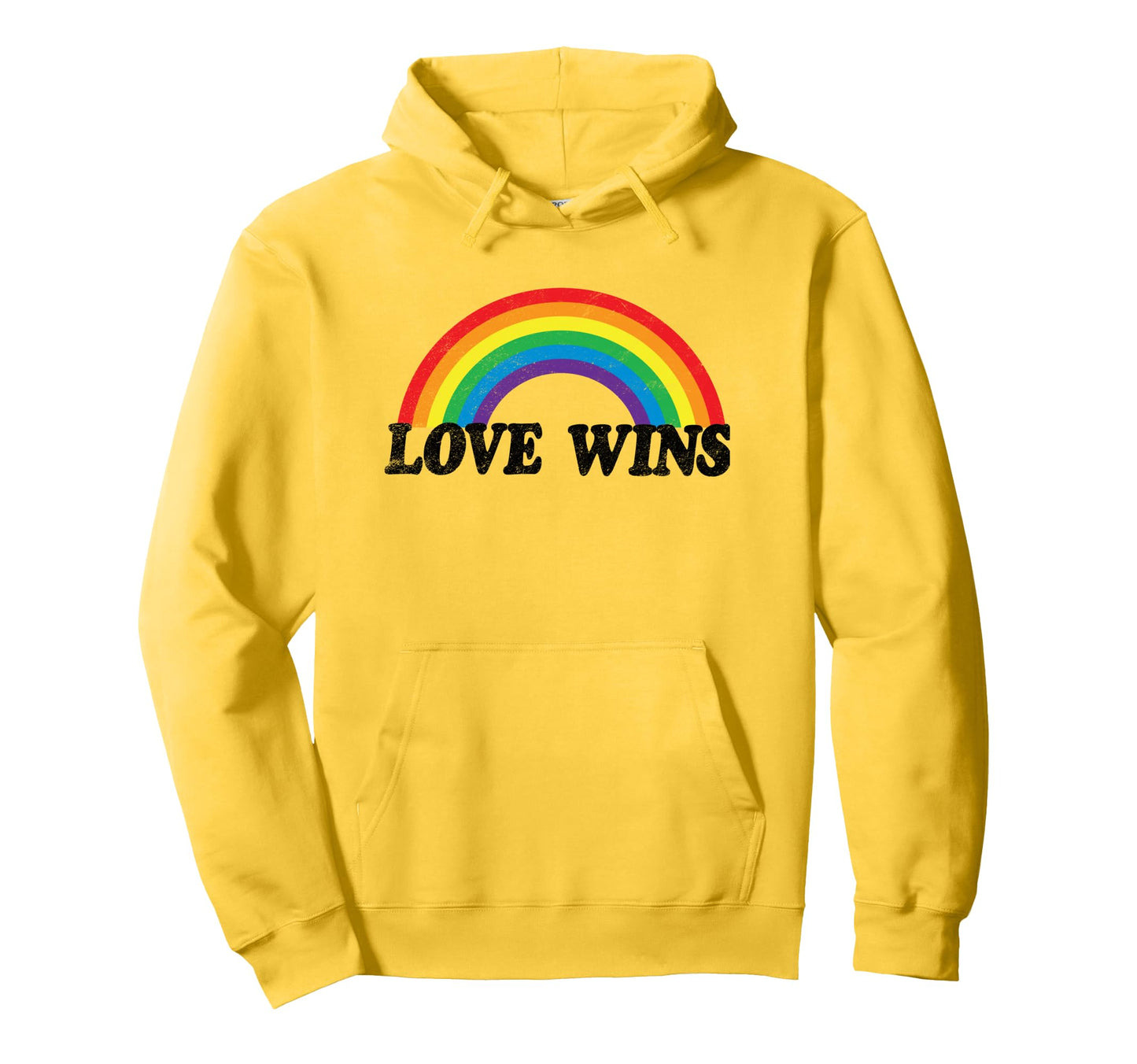 Love Wins Rainbow Gay Pride Month Hoodie - Minimalist Print Men Women - T-Shirt, Sweatshirt, Hoodie