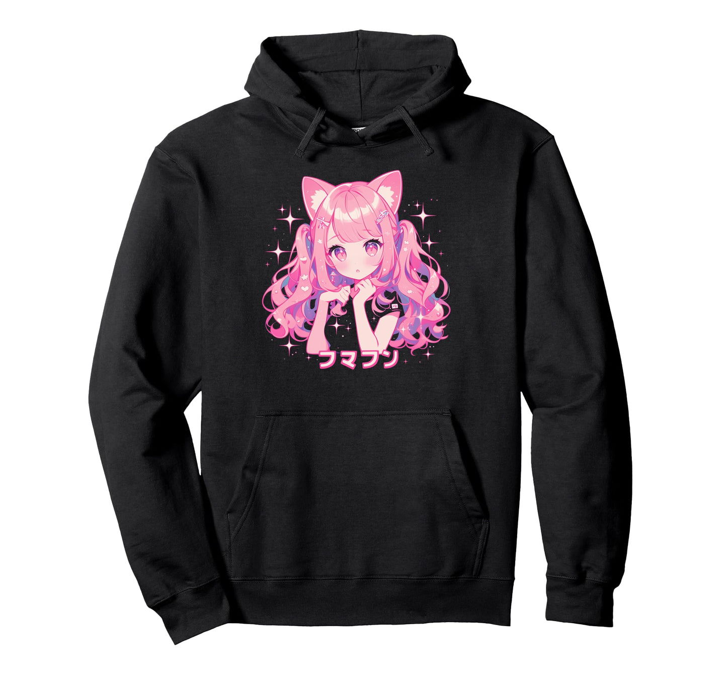 Goth Grunge Demon Anime Waifu Horror Hoodie - Trendy Graphic for Adults - T-Shirt, Sweatshirt, Hoodie