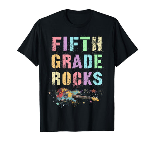 Fifth Grade Rocks Teacher My 5Th Gr T-Shirt - Novelty Apparel for Adults - T-Shirt, Sweatshirt, Hoodie