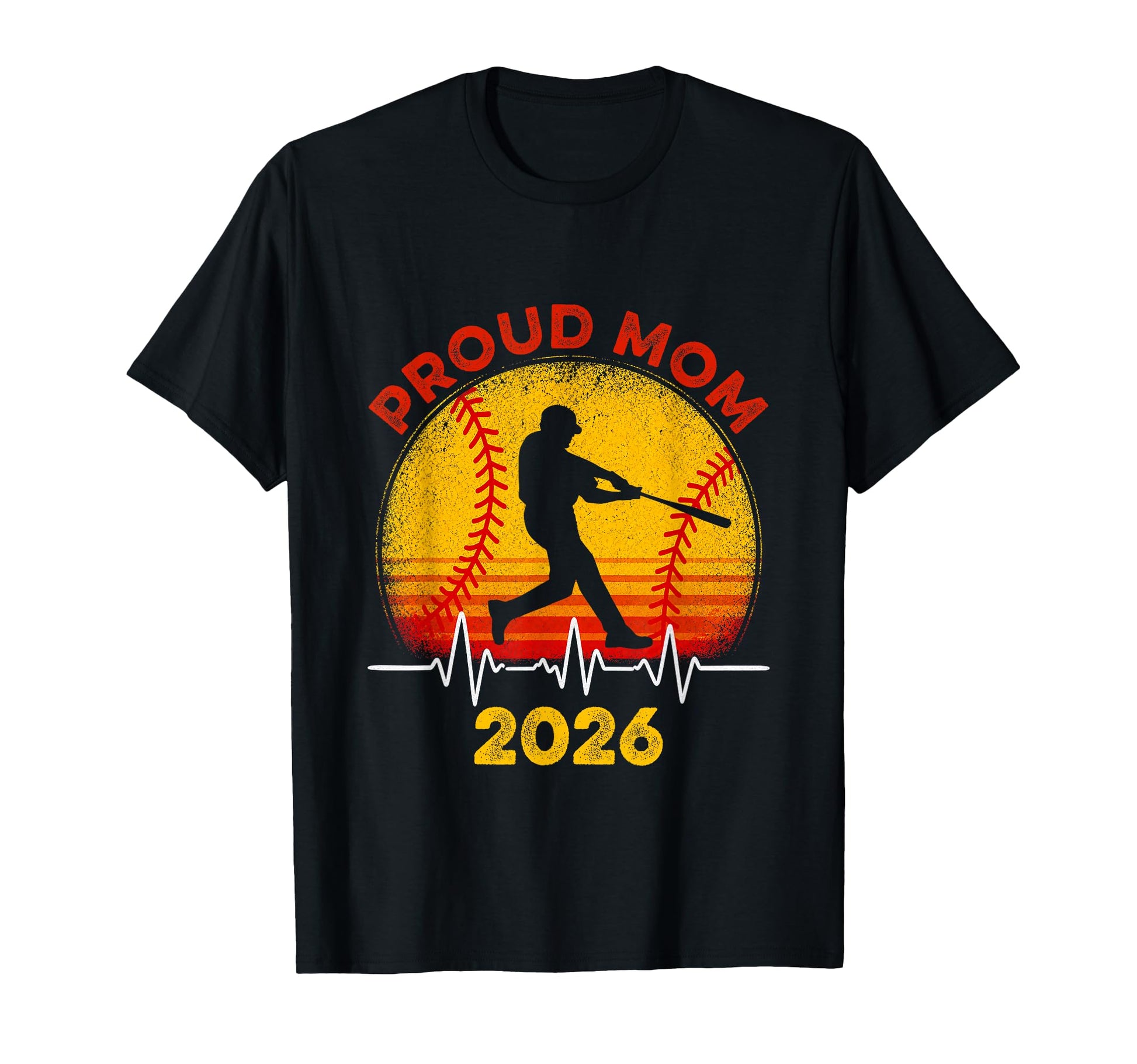 Proud Mom 2026 Baseball Family Mothers T-Shirt - Minimalist Print Unisex - T-Shirt, Sweatshirt, Hoodie