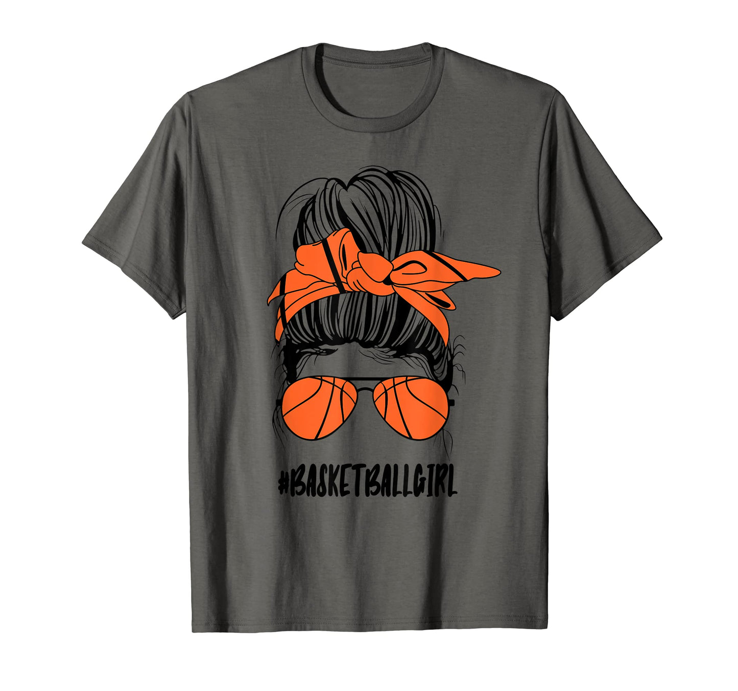 Messy Bun Basketball Glasses Game T-Shirt - Fun Novelty Design Men Women - T-Shirt, Sweatshirt, Hoodie