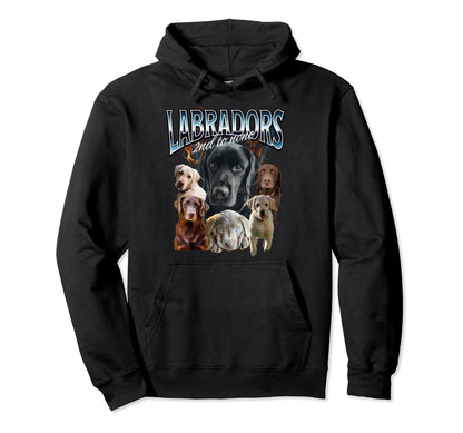 Dog Lovers Labrador Retriever 90S Hoodie - Custom Art Print Men Women - T-Shirt, Sweatshirt, Hoodie