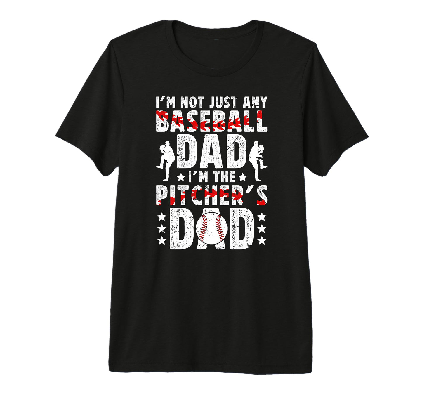 Mens Im Baseball Pitcher Dad Baseball T-Shirt - Trendy Graphic Men Women - T-Shirt, Sweatshirt, Hoodie