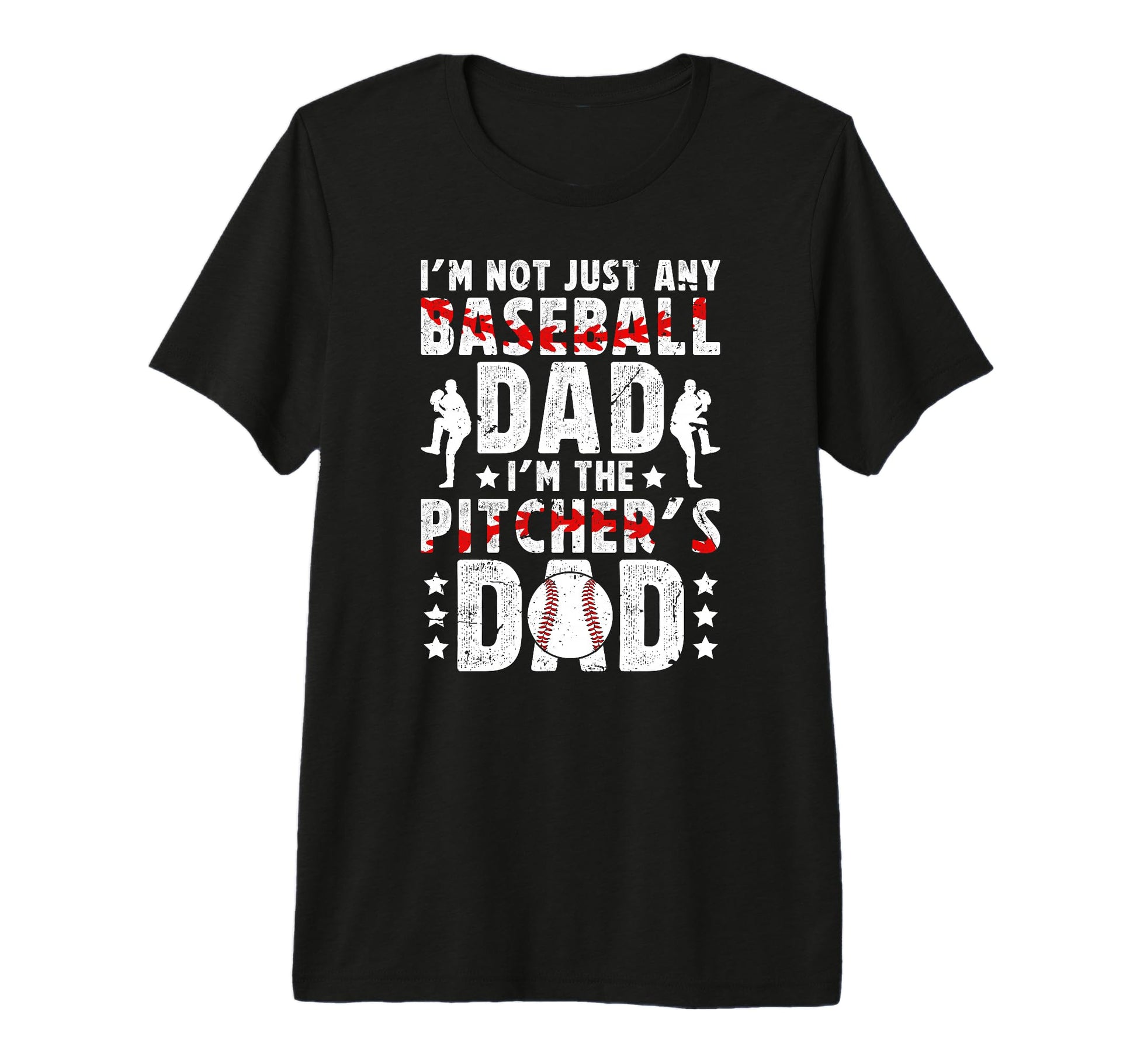 Mens Im Baseball Pitcher Dad Baseball T-Shirt - Trendy Graphic Men Women - T-Shirt, Sweatshirt, Hoodie