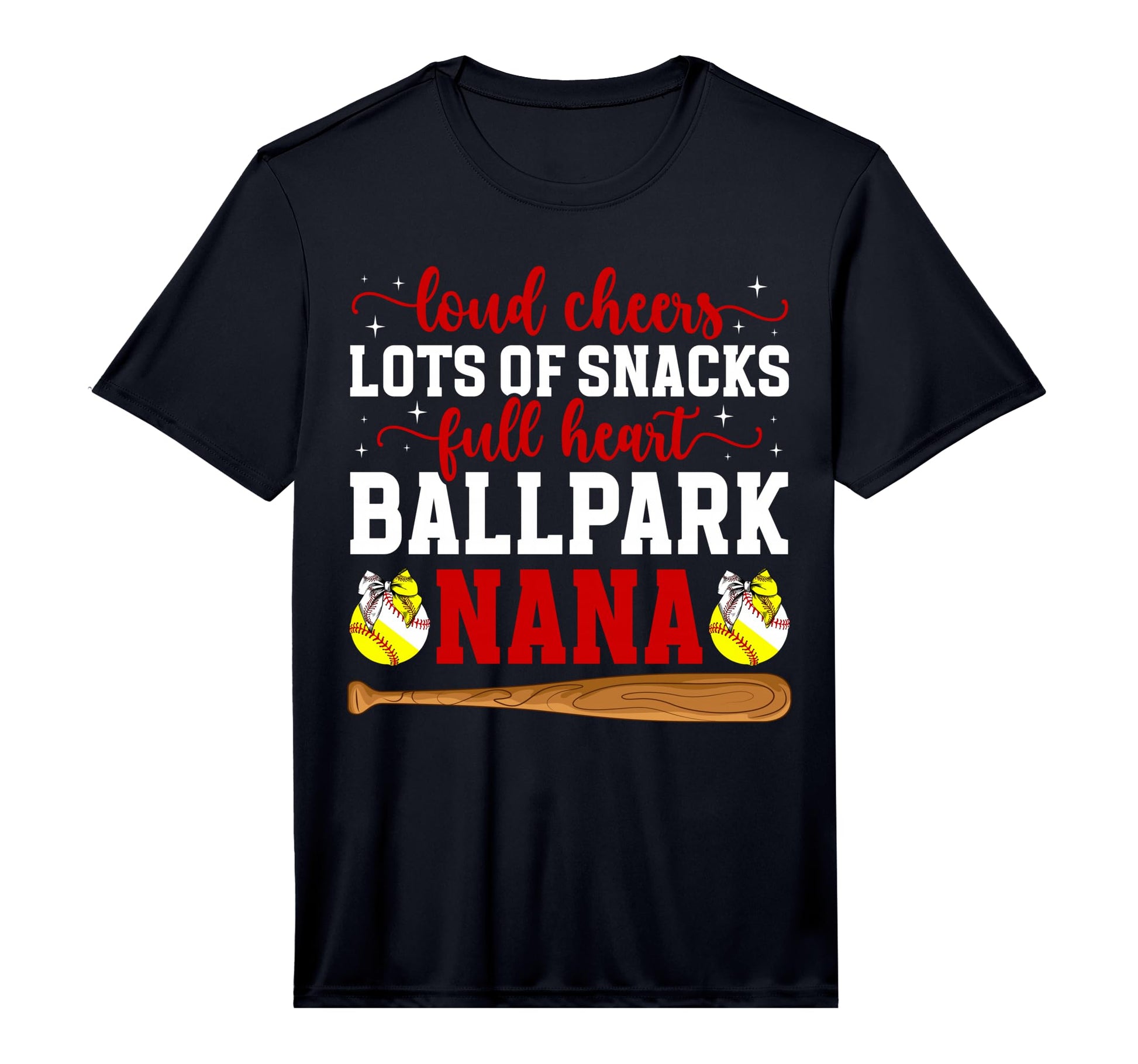 Mens Ballpark Nana Grandma Funny T-Shirt - Aesthetic Graphic Unisex - T-Shirt, Sweatshirt, Hoodie