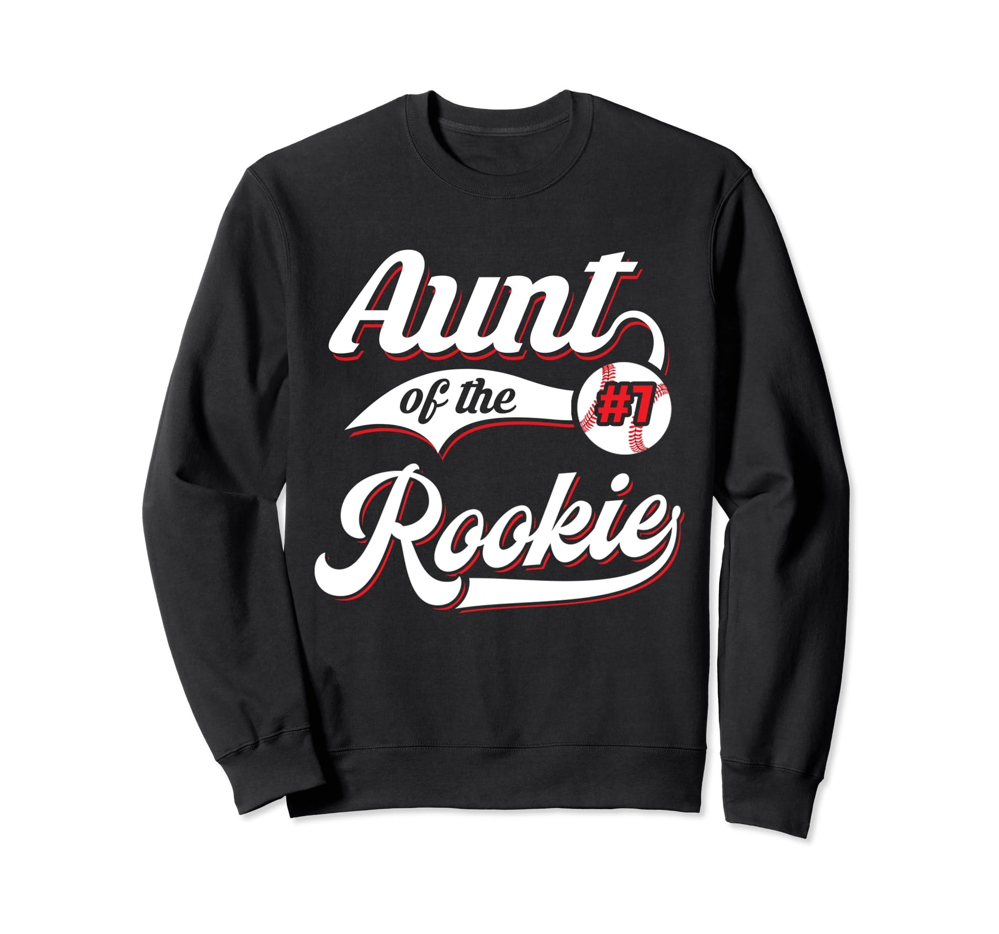 Aunt Rookie Matching Family Sweatshirt - Fun Novelty Design for Adults - T-Shirt, Sweatshirt, Hoodie