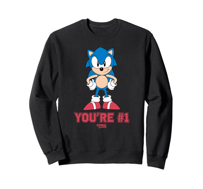 Sonic Hedgehog Fathers Day Youre 1 Sweatshirt - Unique Graphic Men Women - T-Shirt, Sweatshirt, Hoodie