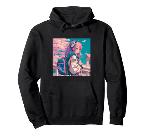 Japanese Vaporwave Anime Hoodie - Trendy Graphic Men Women - T-Shirt, Sweatshirt, Hoodie