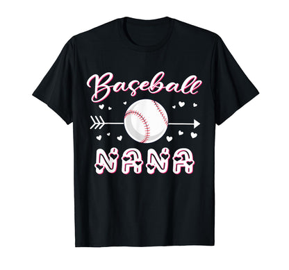 Baseball Nana Baseball Sport Lover T-Shirt - Graphic Print for Adults - T-Shirt, Sweatshirt, Hoodie