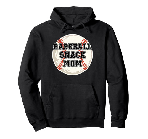 Funny Baseball Snack Mom Game Day Hoodie - Minimalist Print Men Women - T-Shirt, Sweatshirt, Hoodie