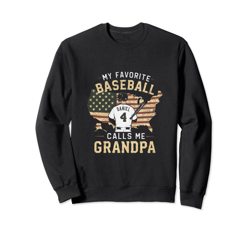 Baseball Grandpa Usa Favorite Player Sweatshirt - Graphic Print for Adults - T-Shirt, Sweatshirt, Hoodie