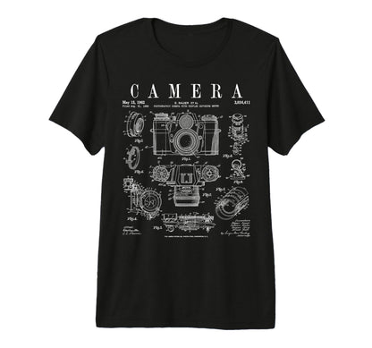 Photography Camera Patent Drawing Tri T-Shirt - Streetwear Style Unisex - T-Shirt, Sweatshirt, Hoodie