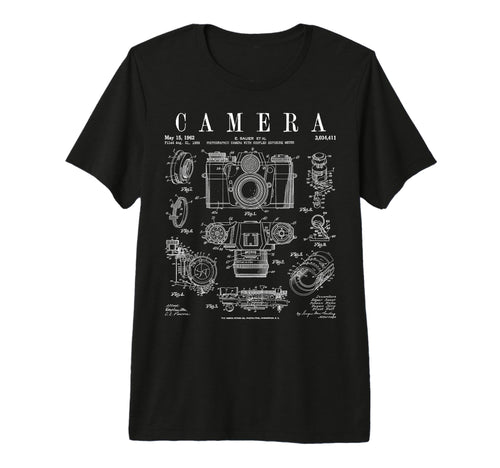 Photography Camera Patent Drawing Tri T-Shirt - Streetwear Style Unisex - T-Shirt, Sweatshirt, Hoodie