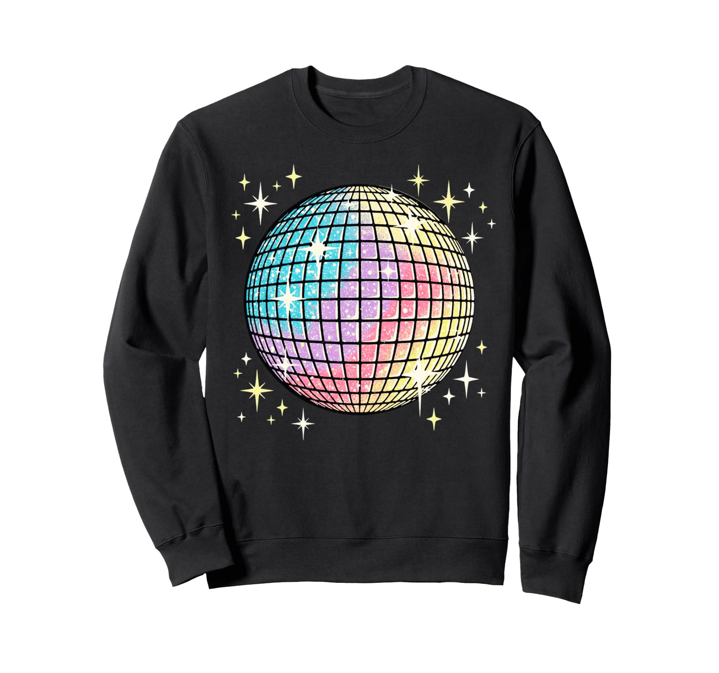 Rainbow Disco Party Ball Sweatshirt - Novelty Apparel Unisex - T-Shirt, Sweatshirt, Hoodie