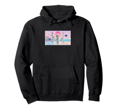 Vaporwave Aesthetic Trippy Vapor Wave Hoodie - Custom Art Print for Adults - T-Shirt, Sweatshirt, Hoodie