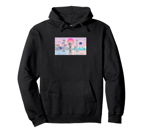 Vaporwave Aesthetic Trippy Vapor Wave Hoodie - Custom Art Print for Adults - T-Shirt, Sweatshirt, Hoodie